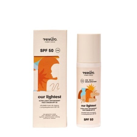 Resibo Our Lightest Ultralight Face Cream With Antioxidants Spf 50 50ml