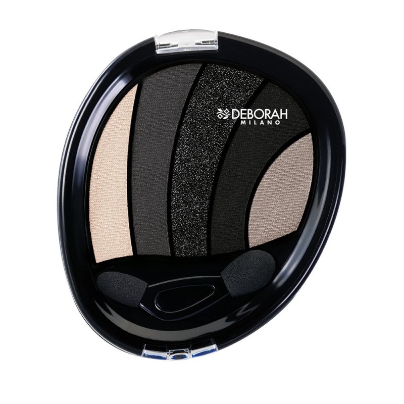 Deborah Milano Perfect Smokey Eye ombre à paupière 5 g 3 Black Smokey Mat, Métallique