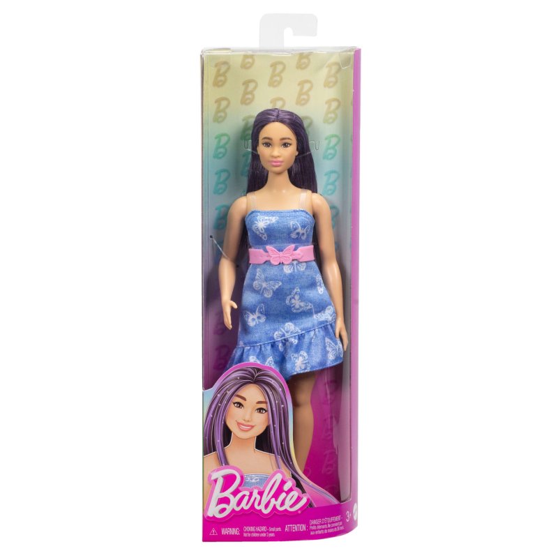 Barbie Fashionistas – Poupée Robe Azur Papillon