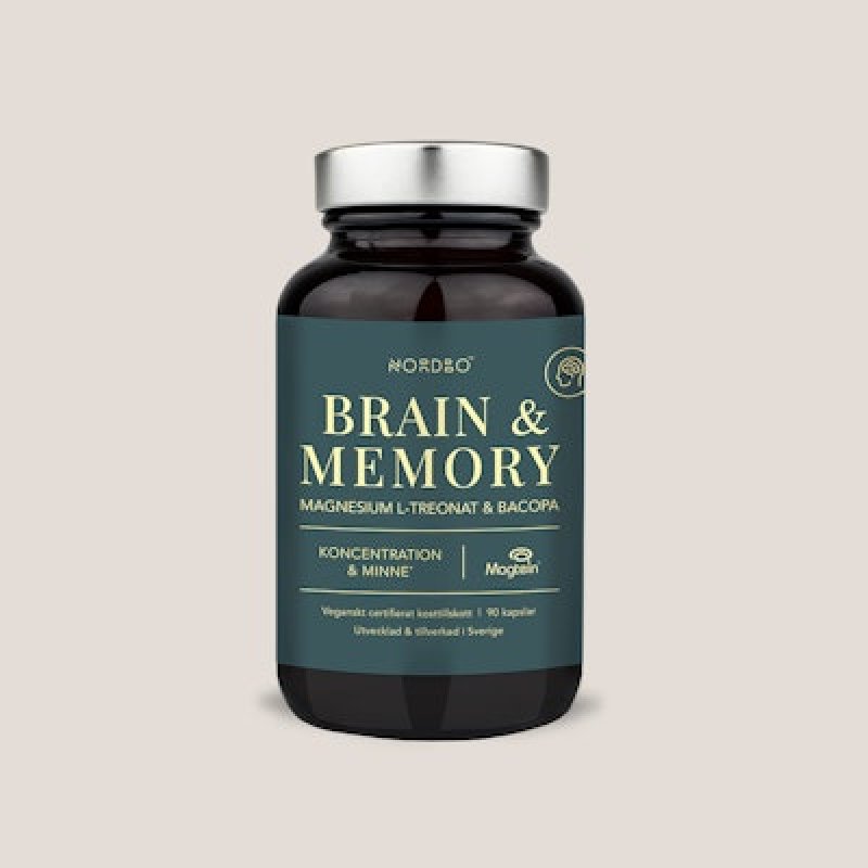 Nordbo Vegan Brain & Memory Magnesium – 90 Capsules
