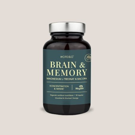 Nordbo Vegan Brain & Memory Magnesium – 90 Capsules