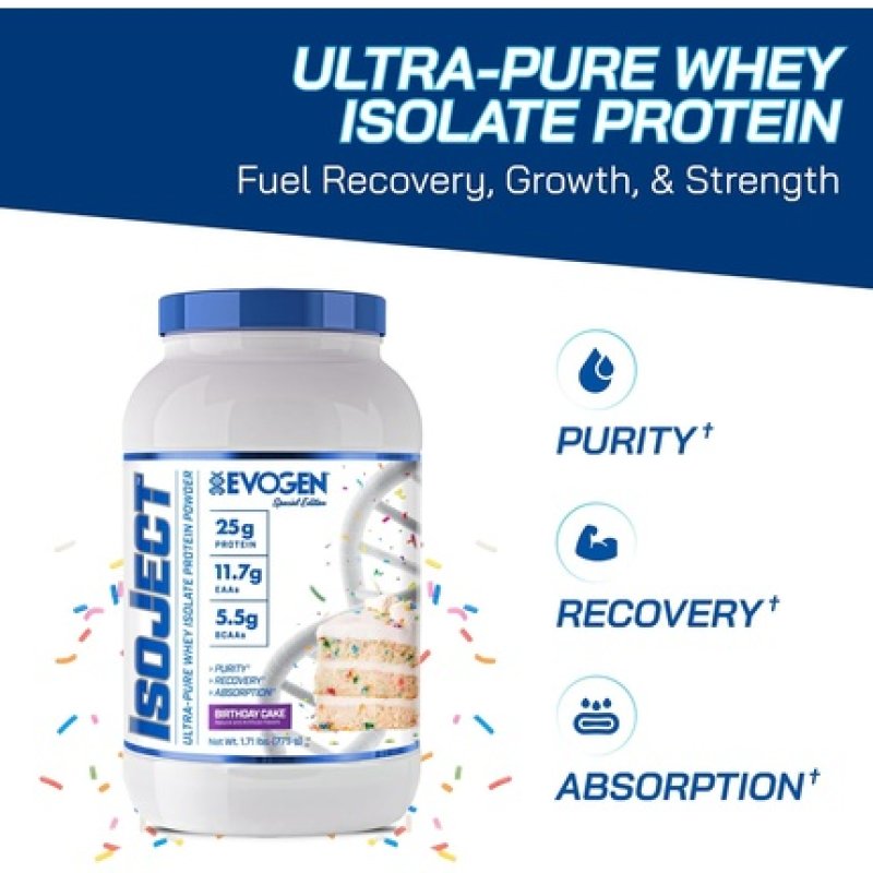 Evogen Isoject Whey Protein Isolate Ultrapure Protein Powder