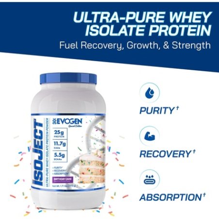 Evogen Isoject Whey Protein Isolate Ultrapure Protein Powder
