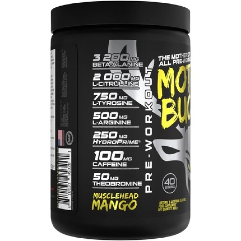 Bucked Up Mother Bucker Musclehead Mango Mangopineapple Flavor 40 Servings