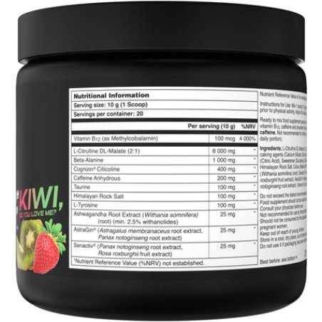 Bucked Up Bamf Preworkout Powder Strawberry Kiwi