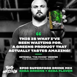 Mutant Big Greens Green Supplement with Over 40 Superfoods Land & Sea Greens
