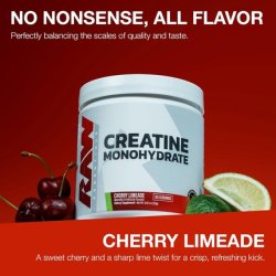 Raw Nutrition Creatine Monohydrate Powder Cherry Limeade