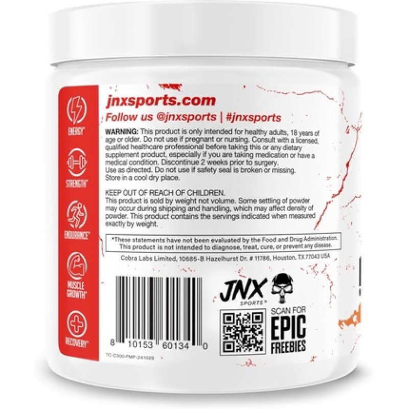 Jnx Sports The Curse Creatine Monohydrate Peach Mango