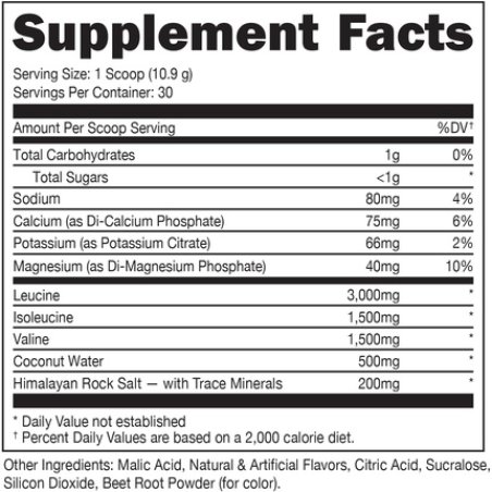 Bucked Up Original BCAA 2:1:1 Branched Chain Essential Amino Acids Supplement