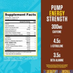 Ryse Loaded Pre Workout Powder Country Time Blueberry Lemonade