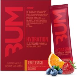 Raw Electrolytes Powder Hydration Drink Mix Packets Fruit Punch