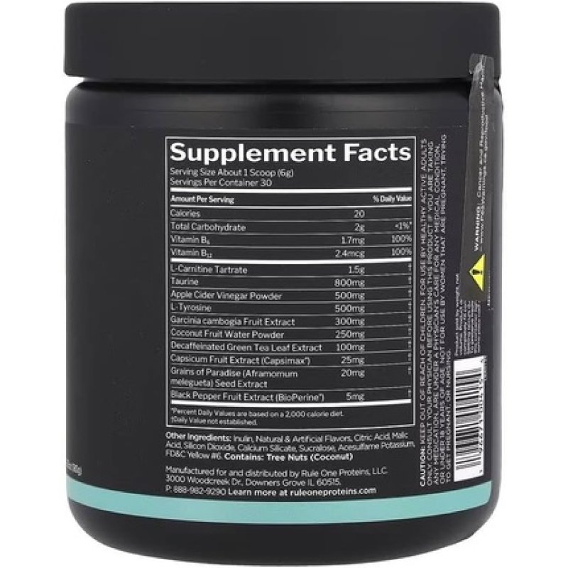 Rule One Lean Mandarin Mango 180g