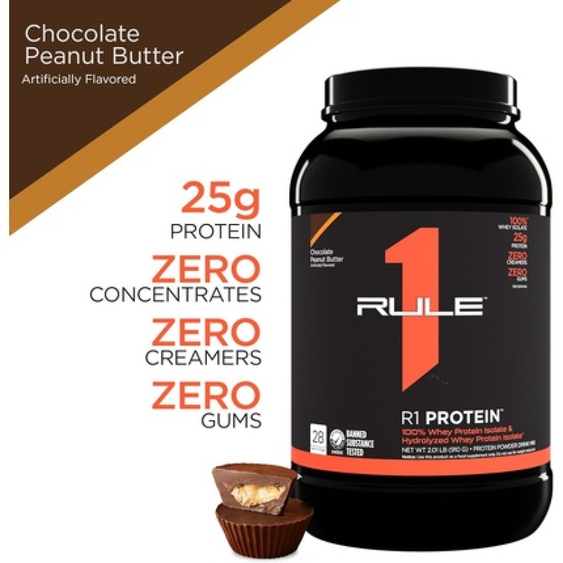 Rule One Proteins R1 Protein 25g Fast-Acting Super-Pure 100% Isolate