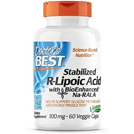 Doctor's Best Best Stabilized R-Lipoic Acid 100mg Vegetarian Capsules