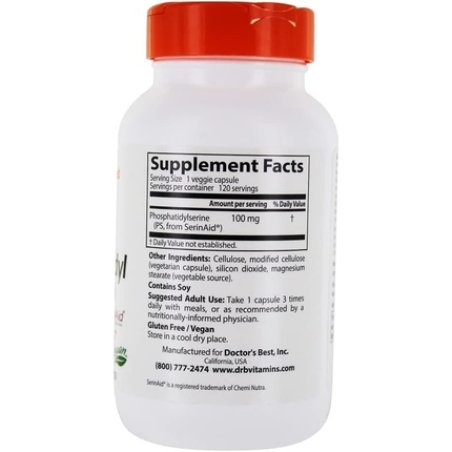 Doctor's Best Phosphatidyl Serine 100mg 120 Veggie Caps