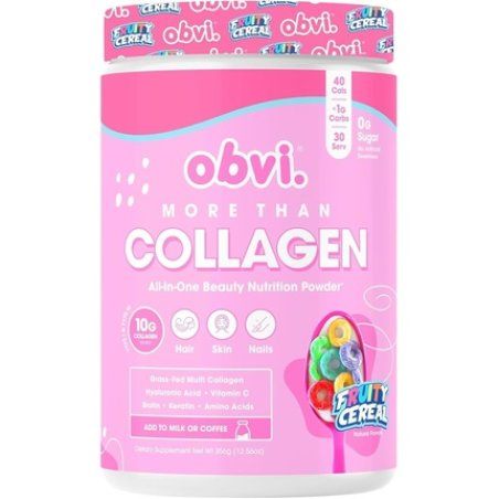 Obvi More Than Collagen Fruity Cereal No Sugar Nutrition Powder