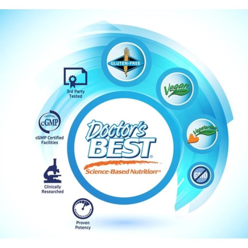 Doctor's Best Fucoidan 70% Non-GMO Vegan Gluten Free 60 Count