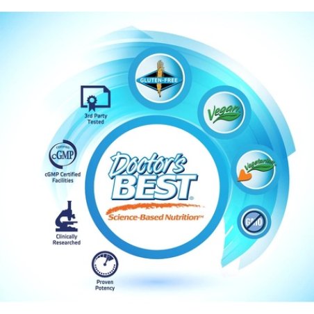 Doctor's Best Fucoidan 70% Non-GMO Vegan Gluten Free 60 Count