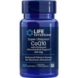 Life Extension Super Ubiquinol CoQ10 with Enhanced Mitochondrial Support 60 Softgels 100mg