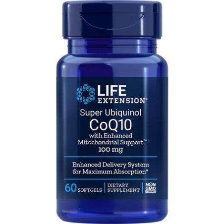 Life Extension Super Ubiquinol CoQ10 with Enhanced Mitochondrial Support 60 Softgels 100mg