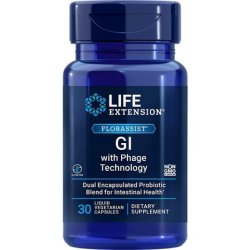 Life Extension Florassist GI with Phage Technology Vegetarian Capsules 30 Count
