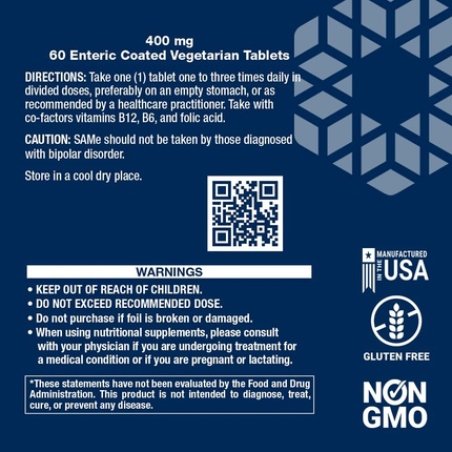 Life Extension Same 400mg Supplement for Joint and Liver Support 60 Count 400mg