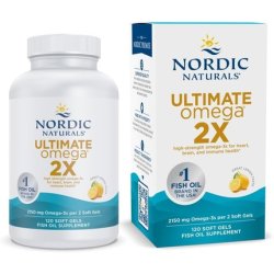 Nordic Naturals Ultimate Omega Lemon Flavor 120 Soft Gels 2150mg