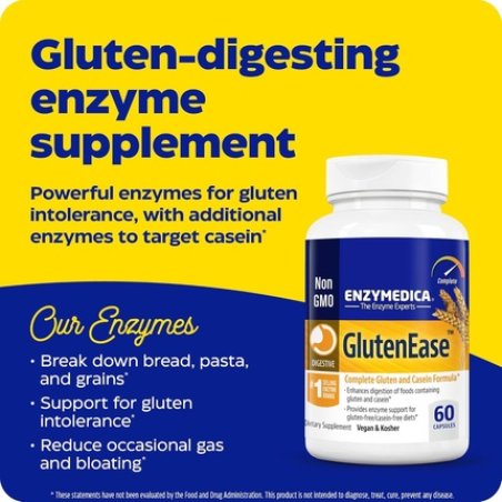 Enzymedica Glutenease Digestive Enzymes for Food Intolerance