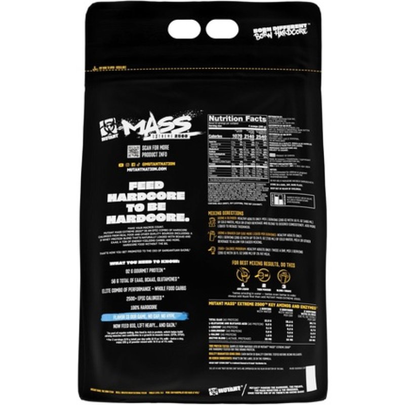 Mutant Mass Xxxtreme 2500 20lbs Vanilla Ice Cream