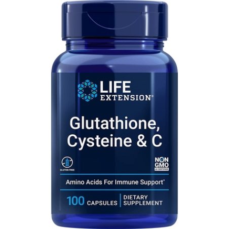 Life Extension Glutathione Cysteine & C Vegetarian Capsules 100