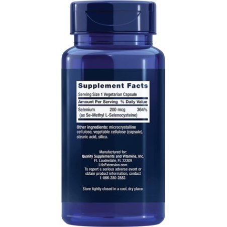Life Extension Se-Methyl-L-Selenocysteine 200mcg 90 Vcaps
