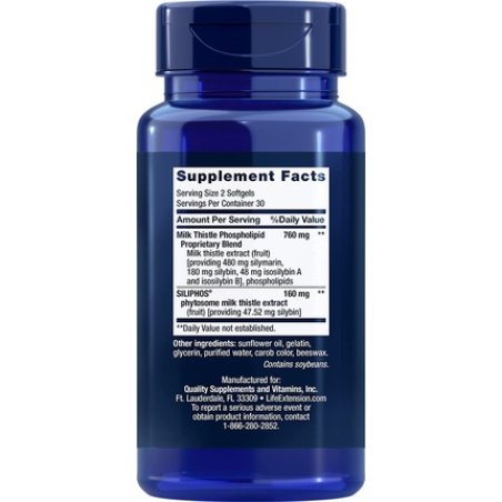 Life Extension European Milk Thistle Softgels 60