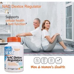 Doctor's Best NAC Detox Regulators with Seleno Excell Vegetarian Capsules 60 Count