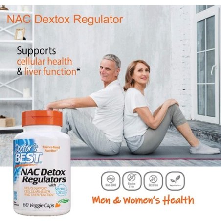 Doctor's Best NAC Detox Regulators with Seleno Excell Vegetarian Capsules 60 Count