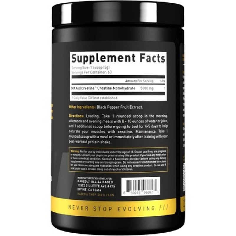 Kaged Creatine Monohydrate Elite Powder Unflavored Muscle Building