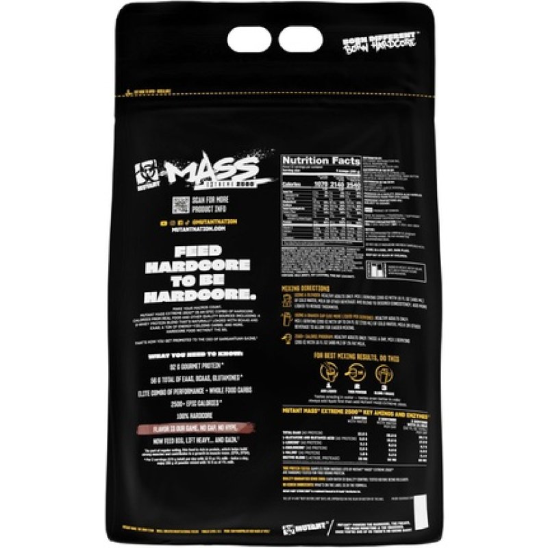 Mutant Mass Xxxtreme 2500 Triple Chocolate 20lbs