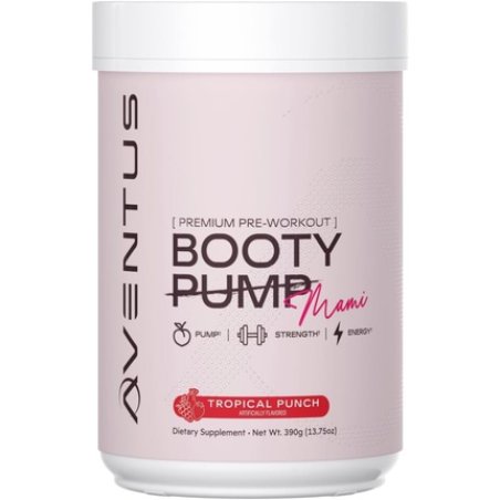 Aventus Booty Pump Preworkout Powder for Strength and Energy with Collagen