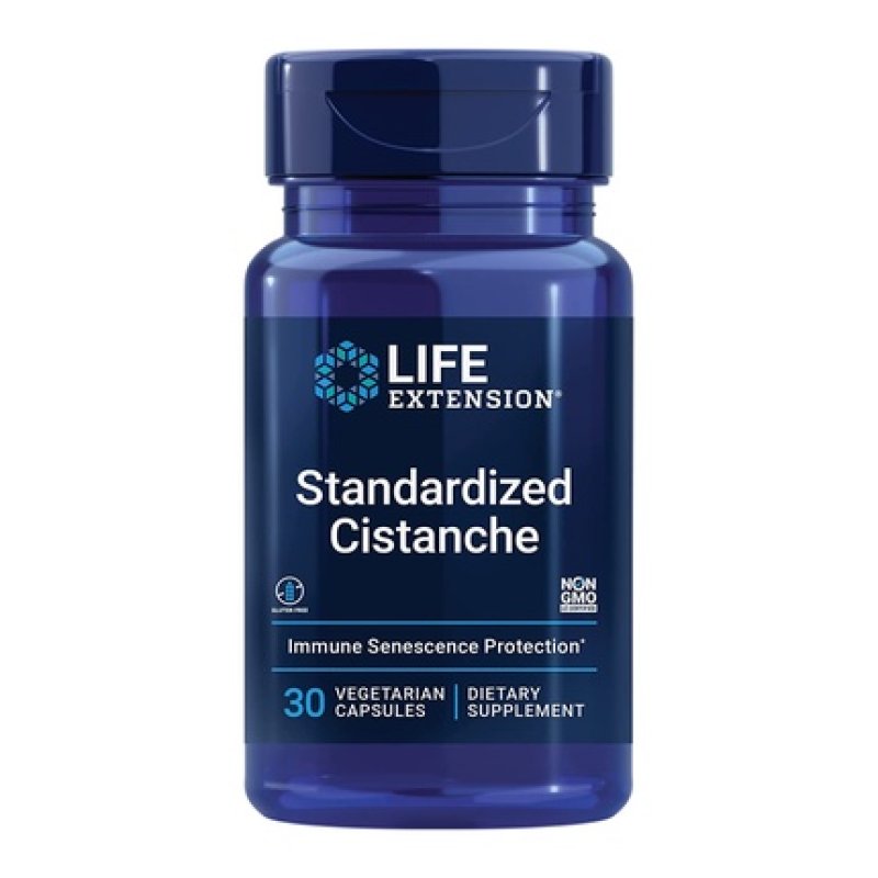 Life Extension Standardized Cistanche Tubulosa Extract Supplement with Vitamin C 30 Capsules