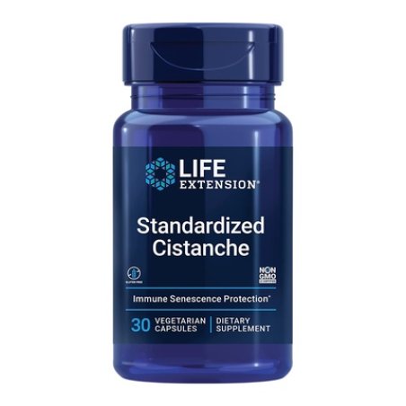 Life Extension Standardized Cistanche Tubulosa Extract Supplement with Vitamin C 30 Capsules