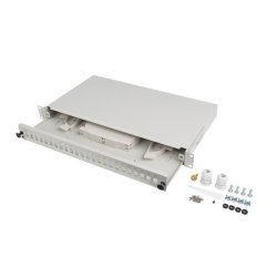 PATCH PANEL LANBERG 1U 19" FIBRA OPTICA 24 PTS SC SIMPLEX O 24 LC DUPLEX GR ACC