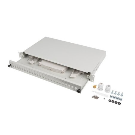 PATCH PANEL LANBERG 1U 19" FIBRA OPTICA 24 PTS SC SIMPLEX O 24 LC DUPLEX GR ACC