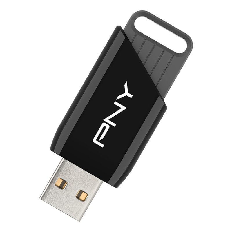 PNY Attaché X lecteur USB flash 64 Go USB Type-A 3.2 Gen 1 (3.1 Gen 1) Noir
