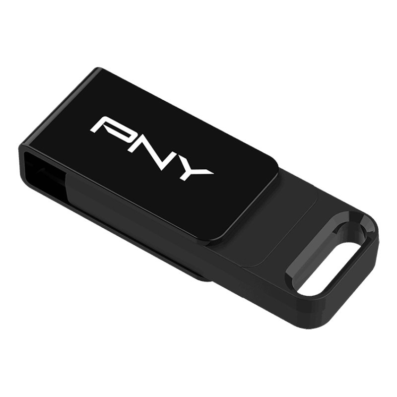 PNY Elite lecteur USB flash 64 Go USB Type-C 3.2 Gen 1 (3.1 Gen 1) Noir