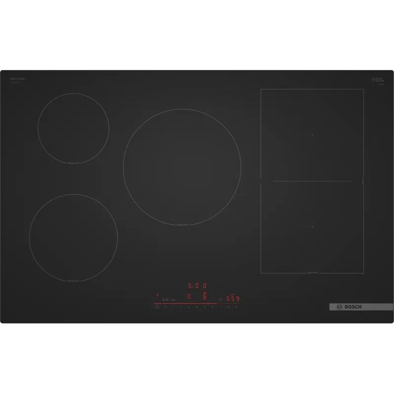 Bosch Serie 6 PVW81CHB1E hob Black Built-in 80 cm Zone induction hob 5 zone(s)