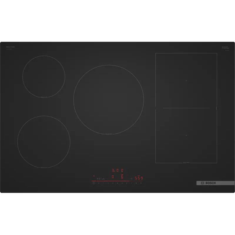 Bosch Serie 6 PVW81CHB1E plaque Noir Intégré 80 cm Plaque avec zone à induction 5 zone(s)