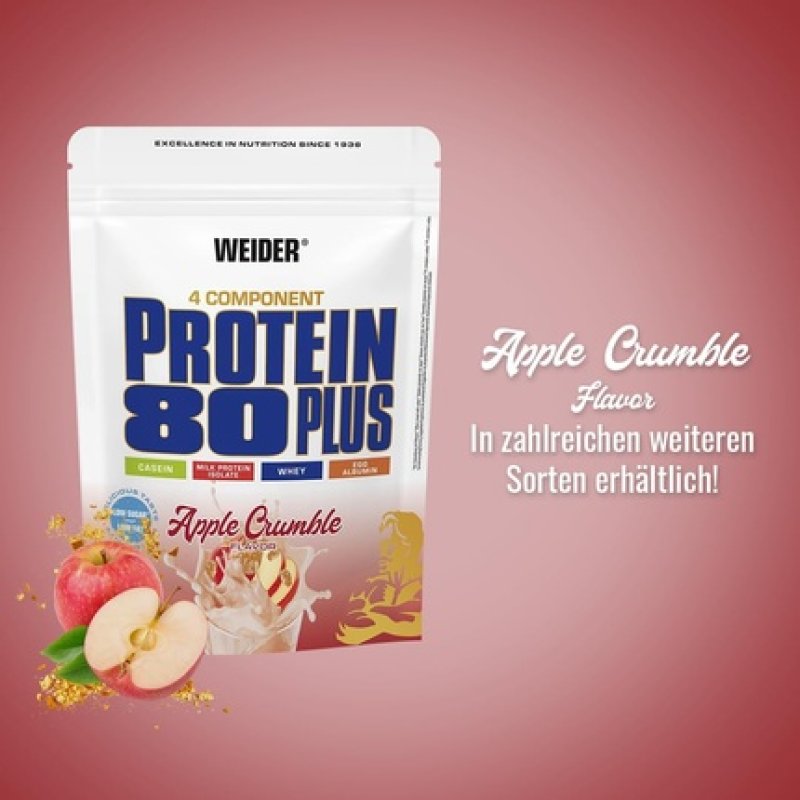Weider Protein 80 Plus Protein Blend Apple Crumble 500g