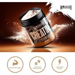 Warrior Creatine Monohydrate Powder 500g Pure Micronised Creatine