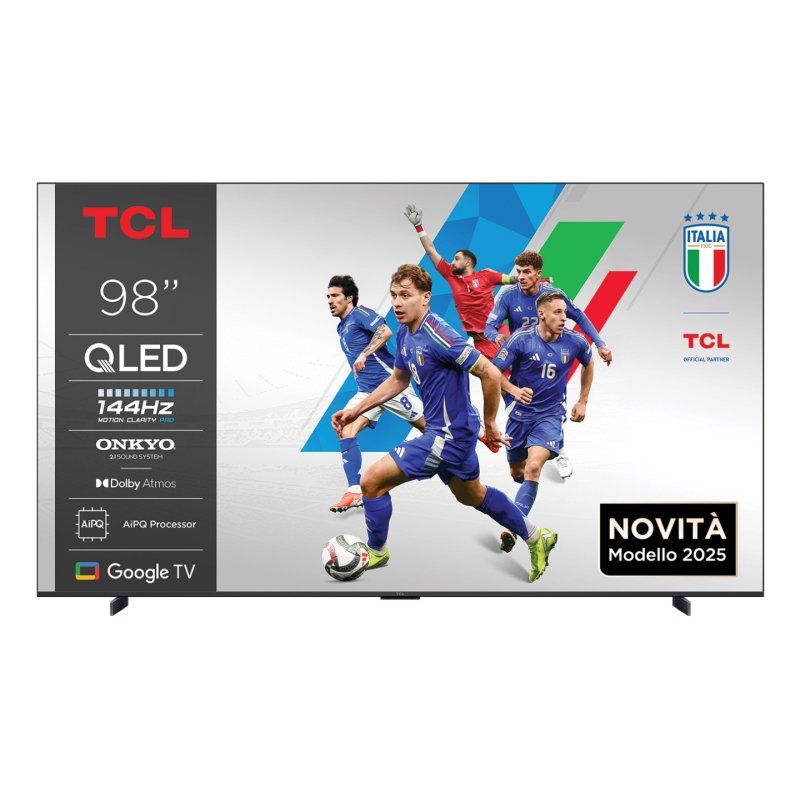 TCL P89K 98P89K TV 2,49 m (98") 4K Ultra HD Smart TV Wifi Métallique 450 cd/m²