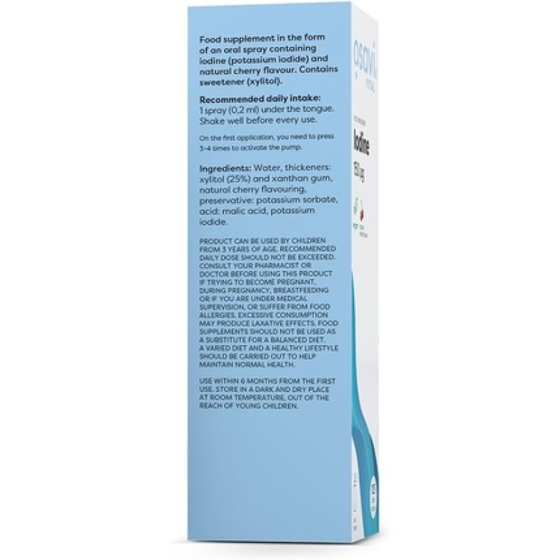 Osavi Iodine Oral Spray 150mcg Cherry 25ml