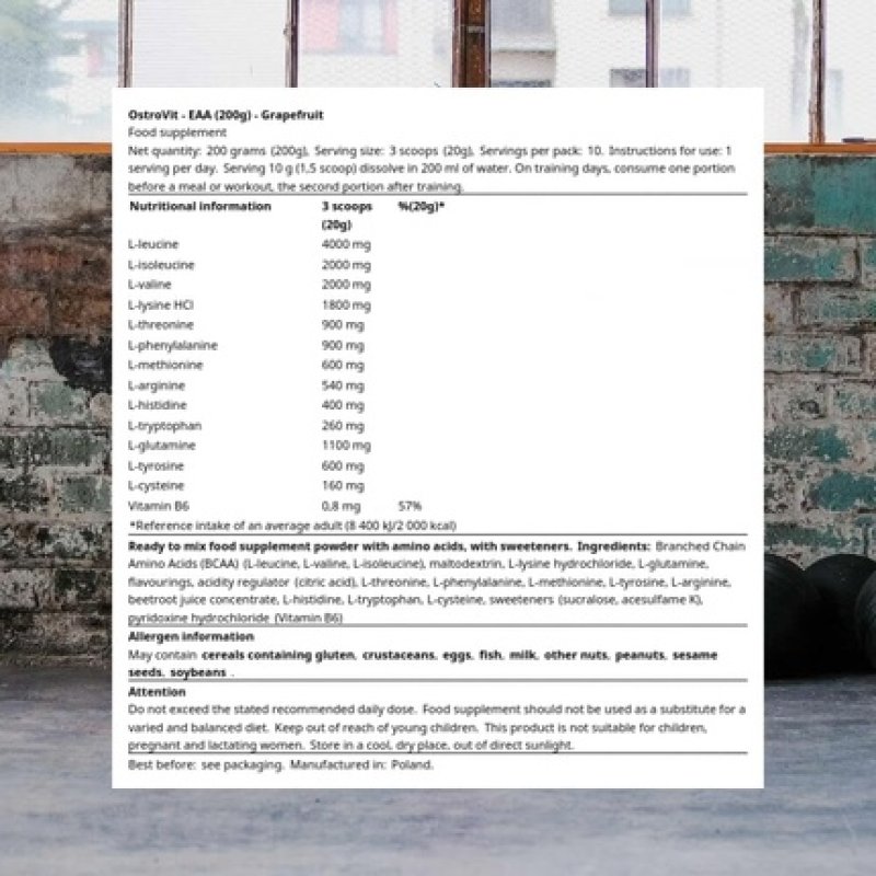 Ostrovit EAA Grapefruit 200g